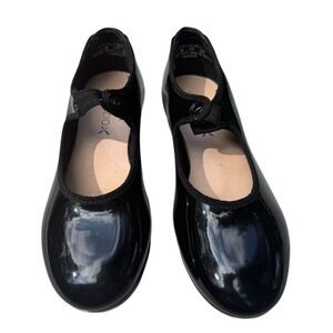 Kids Capezio Black Patent Mary Jane Dance Tap Shoes Girls Size 9C
